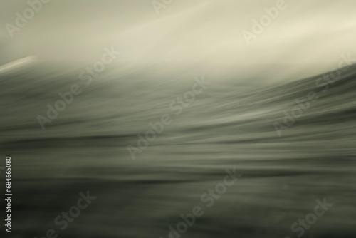 Long exposure shot of the ocean leading to a flowing abstract 