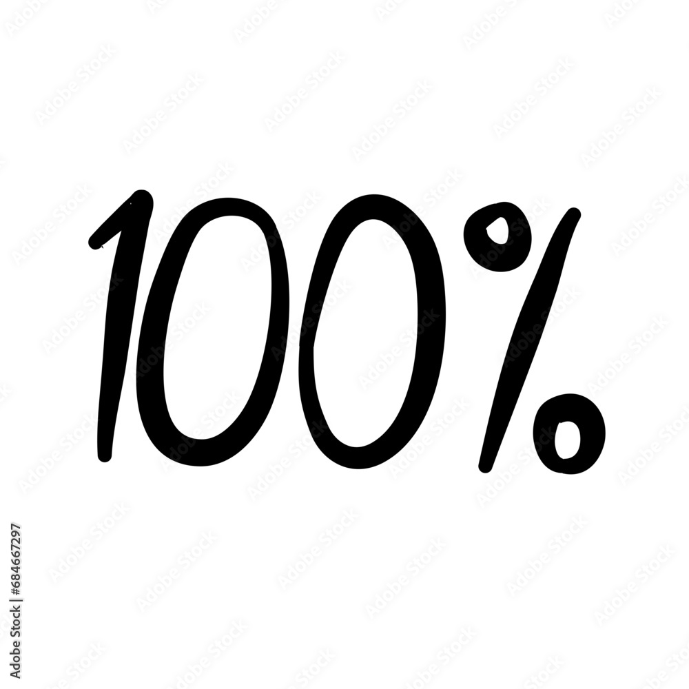100% percent emoji One hundred percent sign Vector 100% percent emoji One hundred percent sign Vector