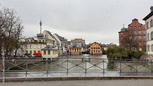 Fototapeta Naklejka Na Ścianę i Meble -  Beautiful street of strasbourg france