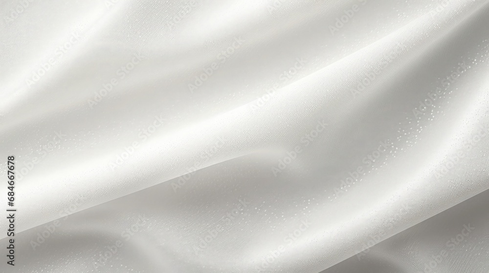 Obraz premium Ivory White Wallpaper Background Template Beautiful Quality Luxury Fabric Soft Smooth Texture Cotton Rayon Synthetic Nylon with Glitters Shimmering Cloth Textile Materials Solid Color Collection 16:9