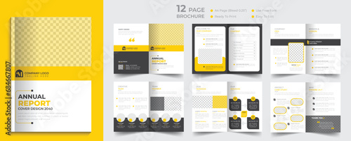 Business brochure template design corporate company profile layout design