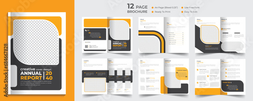 Business brochure template design corporate company profile layout design