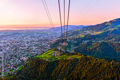 Blick vom Karren/Dornbirn auf den Bodensee (Vorarlberg, Österreich) photo