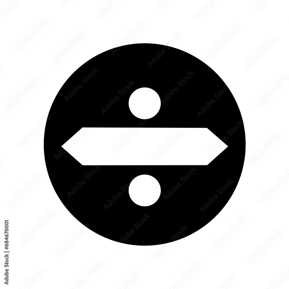 divide sign Icon divide sign Icon