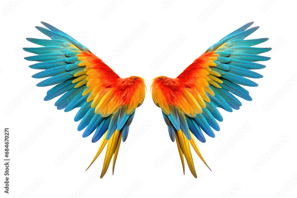 Obraz premium macaw flying isolated on white