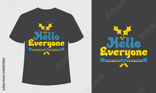 Hello everyone T shirt design template