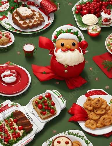 christmas cookies and christmas decorations