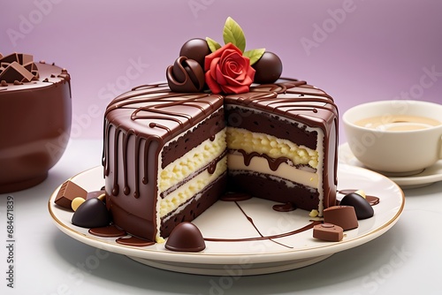chocolate cake with chocolate the one