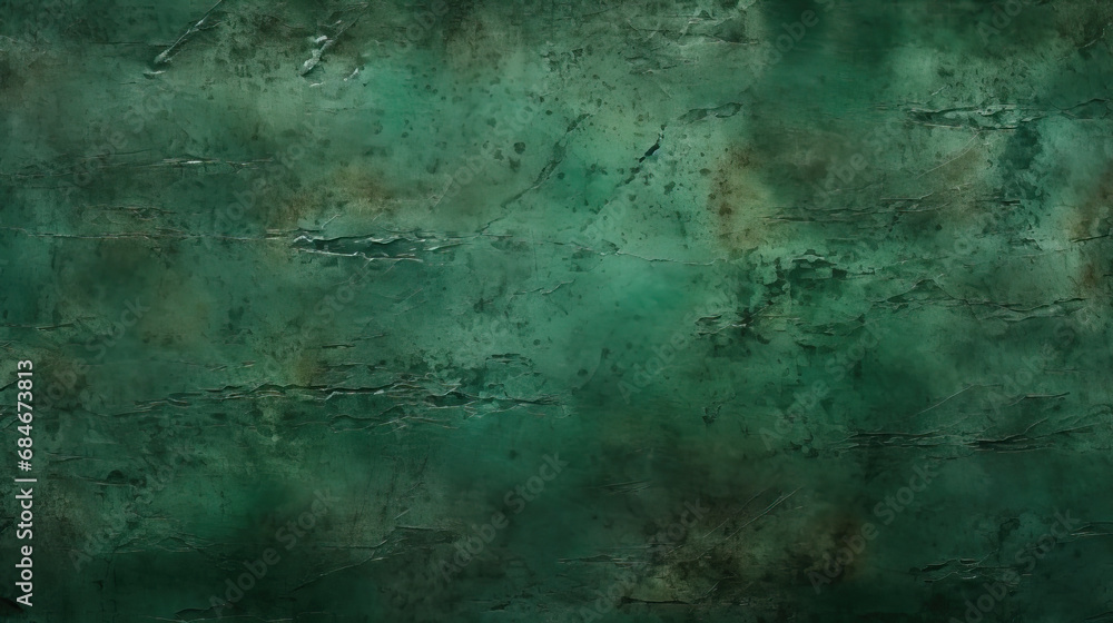 Texture of emerald paint on a damaged and scratched wall Texture of emerald paint on a damaged and scratched wall