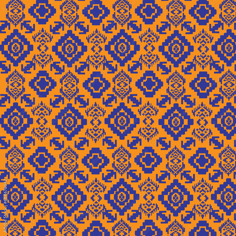 Traditional etnic pattern batik vector