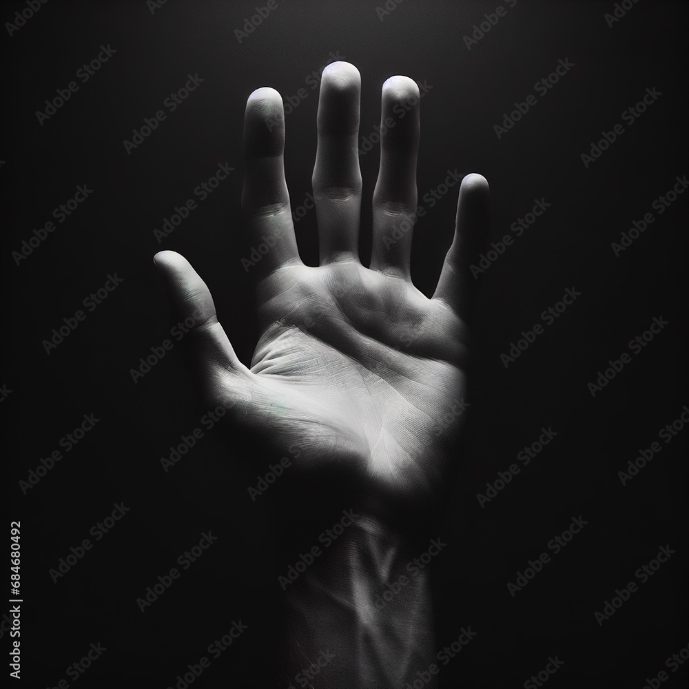 Fototapeta premium Human hand in studio