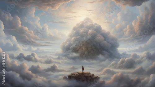 clouds over the mountains