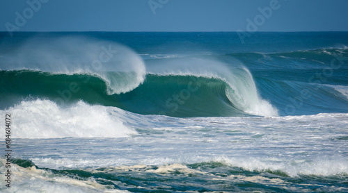 Atlantic rollers and barrels on Frence beach