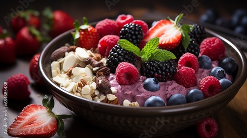 muesli with berries