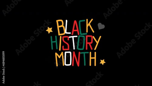 black history month animation february, south africa flag color, celebrating black history month photo