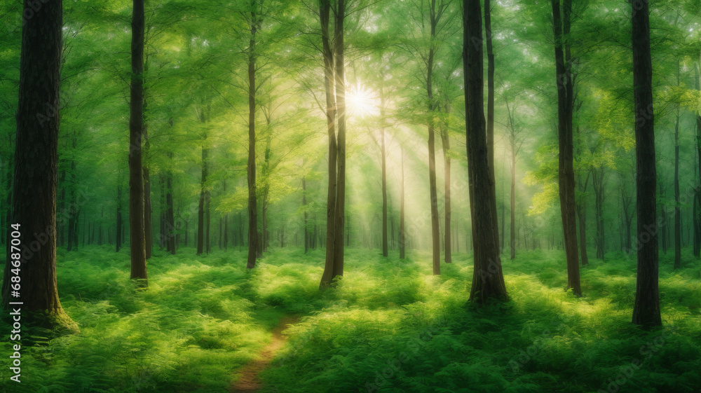 Fototapeta premium morning in the forest