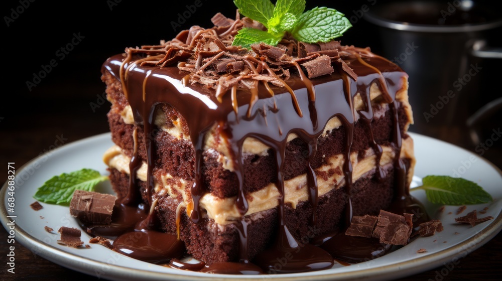 chocolate cake with berries chocolate cake with berries