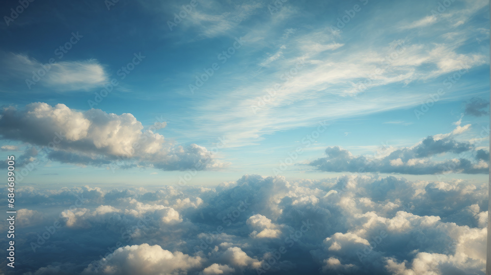 Obraz premium blue sky and clouds