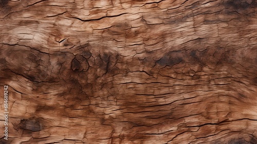 Abstract Wood Pattern: Seamless Tileable Texture of Old Rough Timber Backdrop in Dark Grunge Wall - Close-Up Macro Design