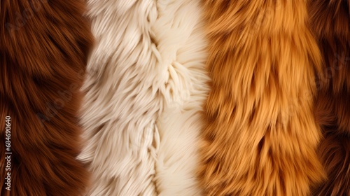 Abstract Fur Close-Up: Seamless Tileable Texture of Luxurious Mink Coat Fabric with Fluffy Animal Hair Pattern