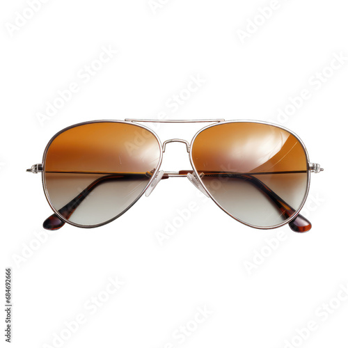 Sunglasses isolated on transparent and white background. PNG transparent
