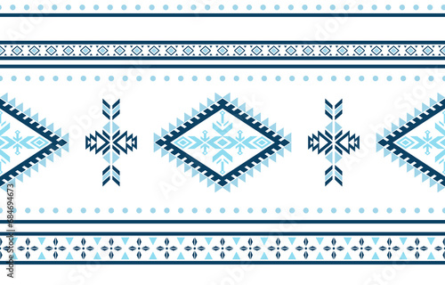 Ethnic aztec geometric pattern native american mexican navajo tribal motif design