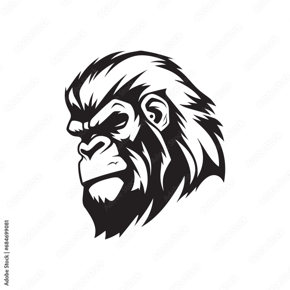 Gorilla Head Vector Images