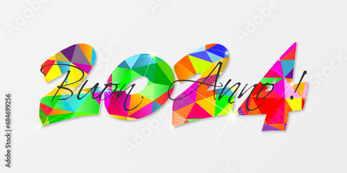 felice anno nuovo - buon anno 2024	