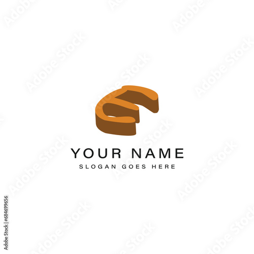 Letter E logo in 3d design. Creative vector illustration with typographic and cartoonist Alphabet E signature shape