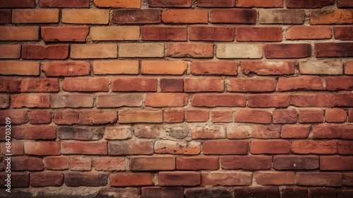 Background of red brick wall