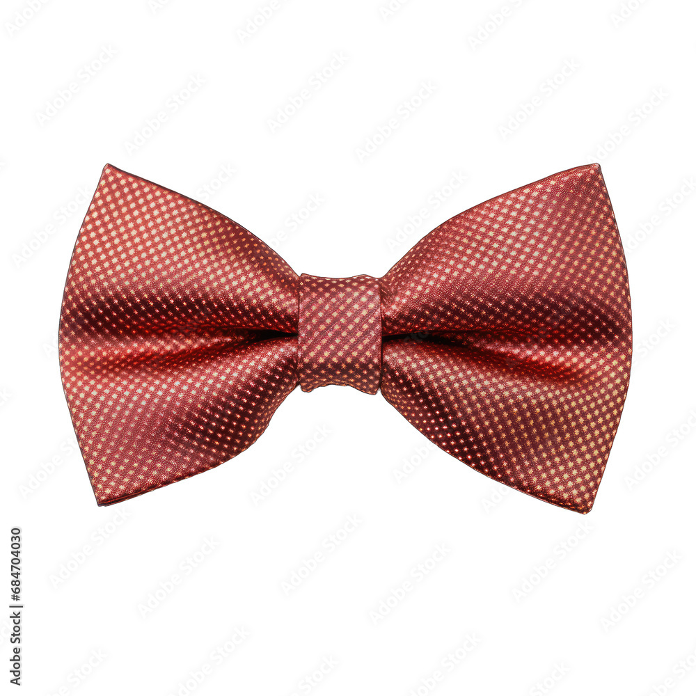 Stylish bow tie isolated on transparent and white background. PNG transparent