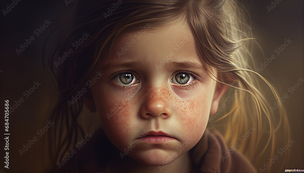 Trauriges weinerliches Kind zeigt Emotionen wegen der Trennung der