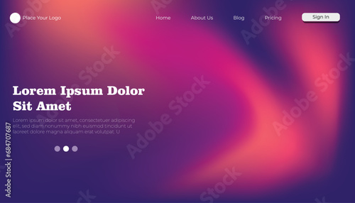 Abstract liquid holographic shape. Colorful fluid design elements on dark background. Vector 3D background.