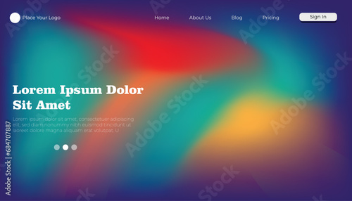 Abstract liquid holographic shape. Colorful fluid design elements on dark background. Vector 3D background.