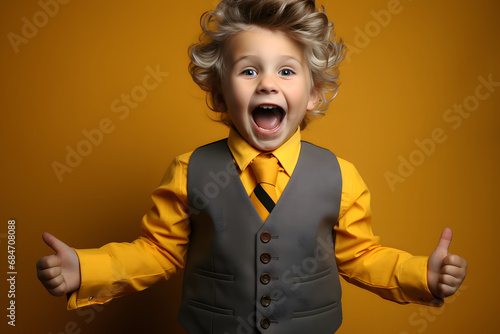 Photo portrait smiling laug...
