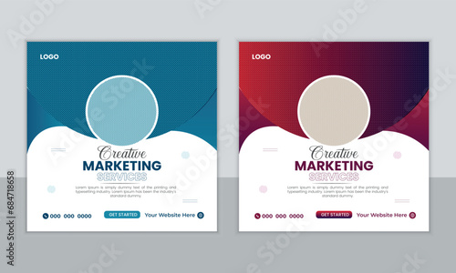 Professional business marketing social media post and banner template design. Promotion Corporate advertising Web Banner Ads
