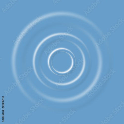 abstract blue background with circles. Light neutral background with copy space for text. Abstract soft light with white and blue bubble ball background. Trendy minimal design. wave effect.