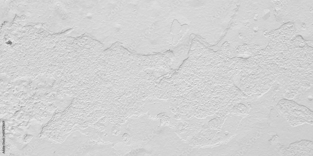 Beautiful white cement wall plastered surface background pattern. Clean white wall advertising backdrop. Concrete white wall. Seamless cracked off white stone smooth wall texture.  - obrazy, fototapety, plakaty 