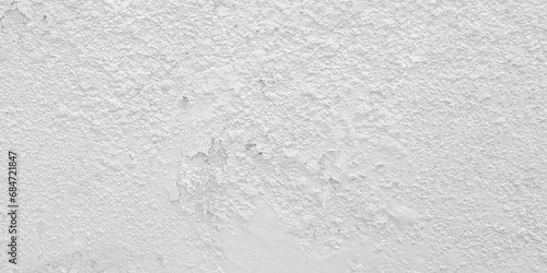 Beautiful white cement wall plastered surface background pattern. Clean white wall advertising backdrop. Concrete white wall. Seamless cracked off white stone smooth wall texture. 