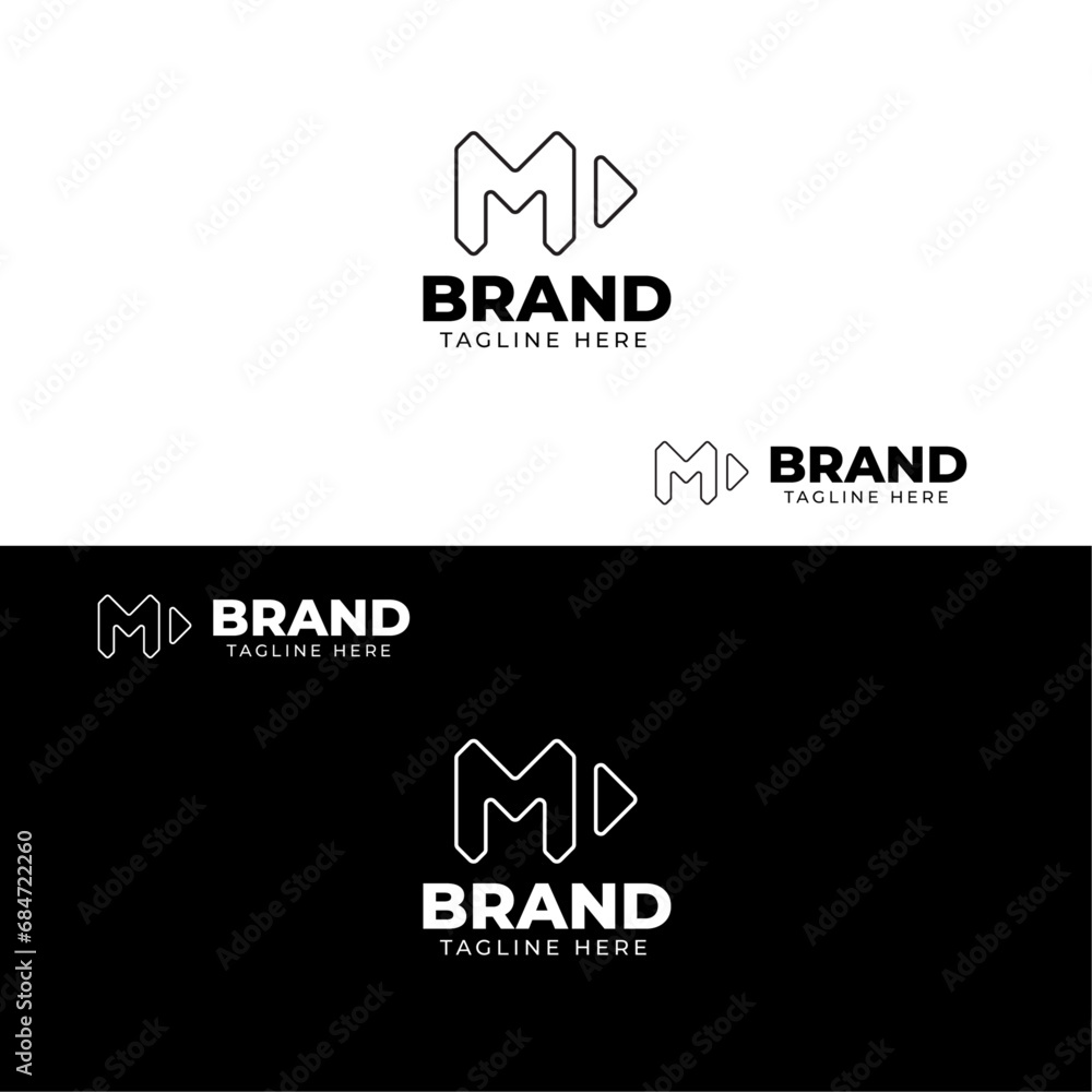 MD DM letter logo design vector template MD DM letter logo design vector template