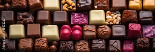 Assorted chocolate candies photo