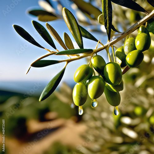 olive tree and olives