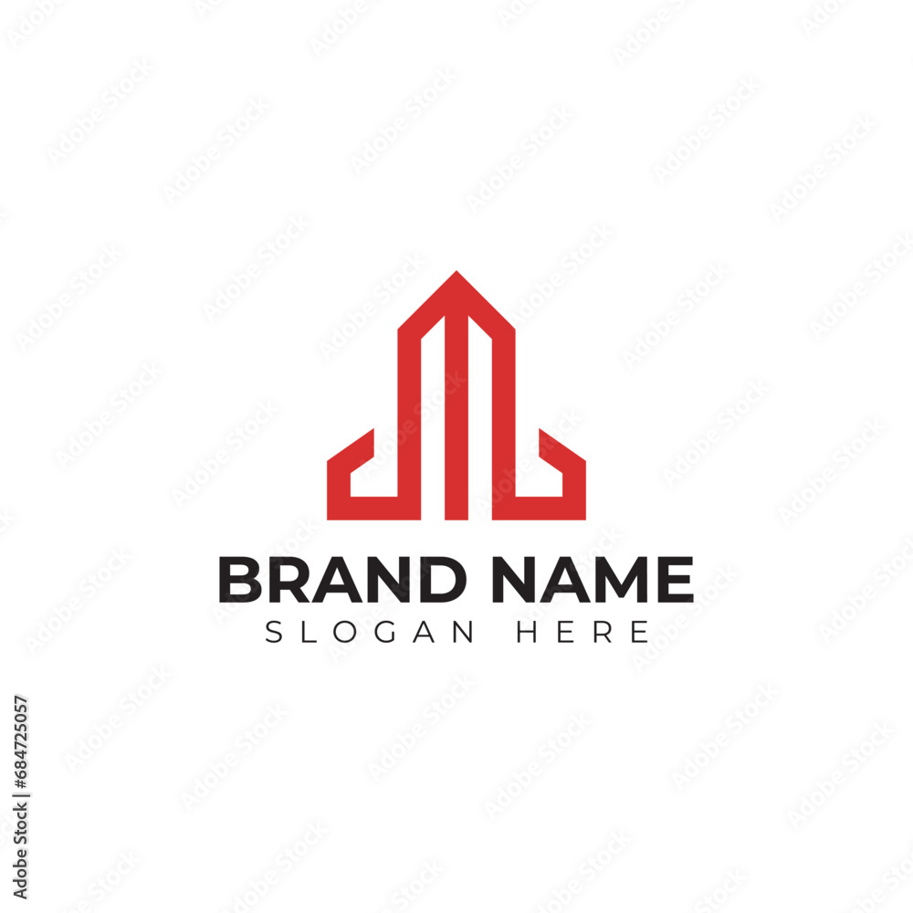 premium vector building logo in modern and minimalist style with creative concept idea