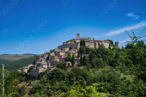 View of Labro  historic village in Rieti province