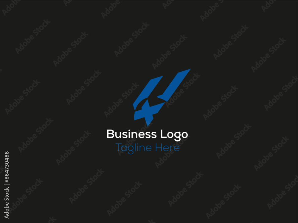 Fototapeta premium letter business minimal logo design