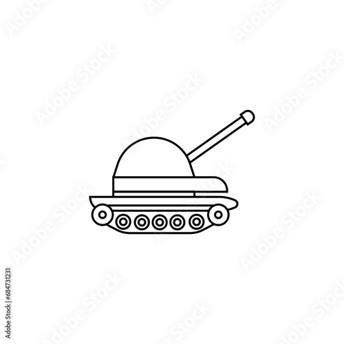 tank vector type icon