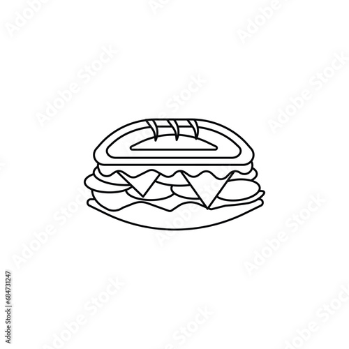 sandwich vector type icon