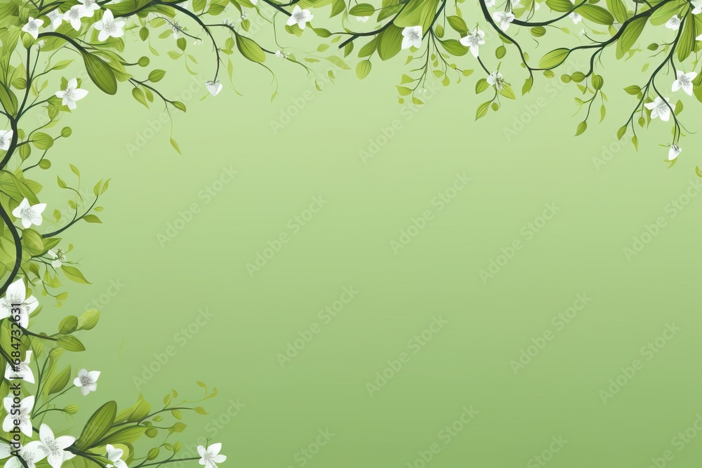 refreshing allure of spring with this vibrant green background