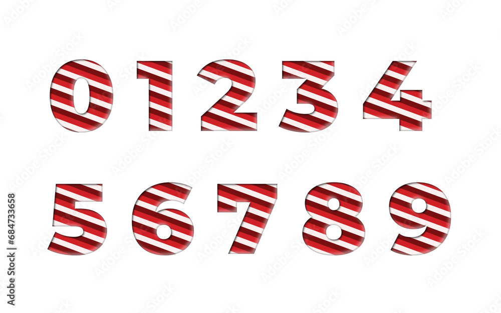 Number set 0 1 2 3 4 5 6 7 8 9, technological flat design for your unique elements design in New Year's and candy color. On a transparent background. calendar holiday numbers. Number set 0 1 2 3 4 5 6 7 8 9, technological flat design for your unique elements design in New Year's and candy color. On a transparent background. calendar holiday numbers.