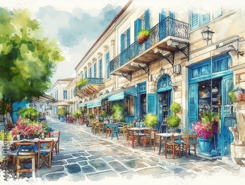 BARS STREET IN GREECE